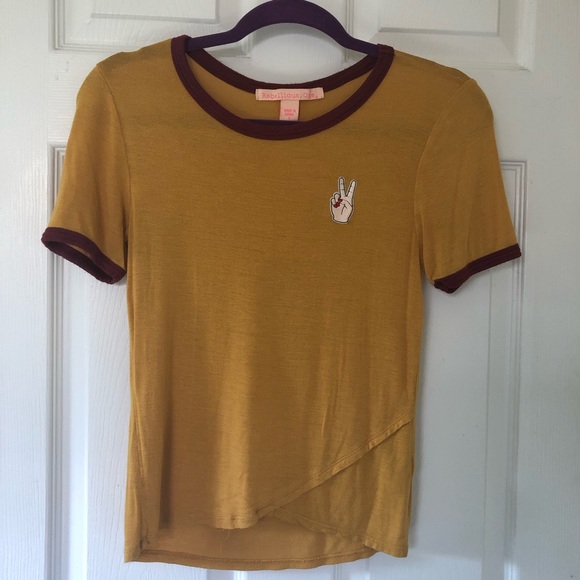 ❌DONATED❌Peace Out ✌️ Ringer Tee - Picture 5 of 6